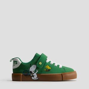 H&M green peanuts snoopy sneaker